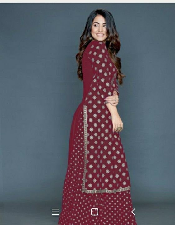 Sharara kurti rayon fabric uploaded by Shashi Creation on 4/17/2021