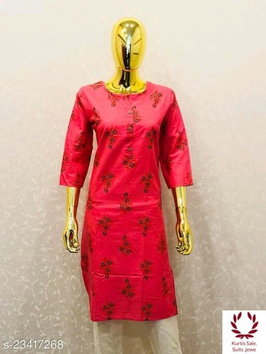 Printed  kurti uploaded by business on 4/17/2021
