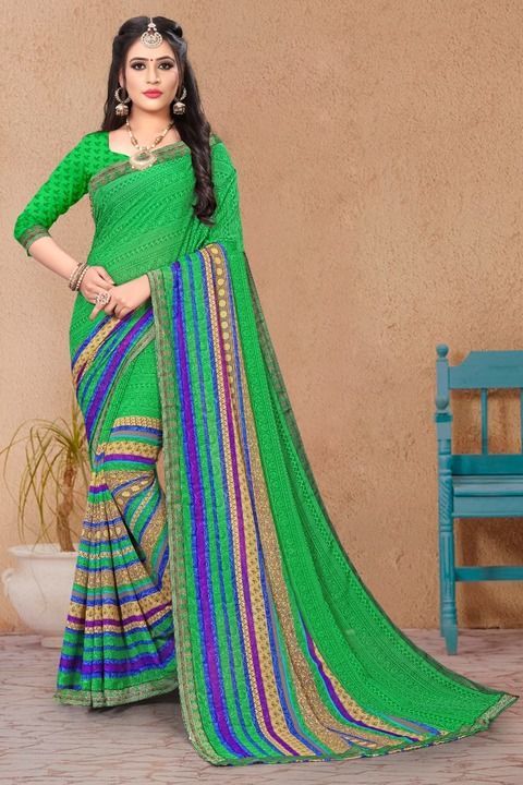 Georgette Saree uploaded by business on 4/17/2021