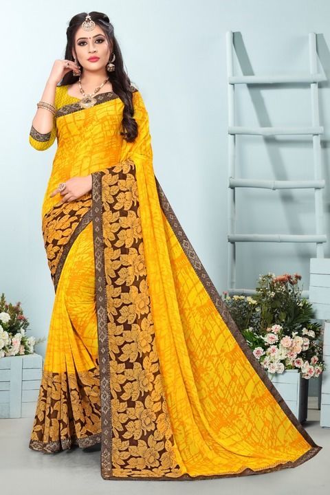 Georgette Saree uploaded by business on 4/17/2021