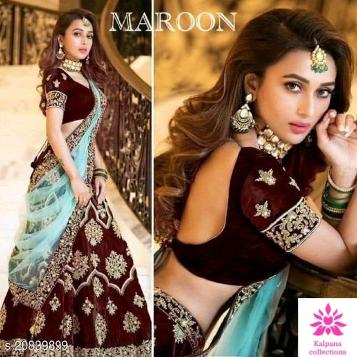 Women beautiful half saree uploaded by Kalpana collection's on 4/17/2021