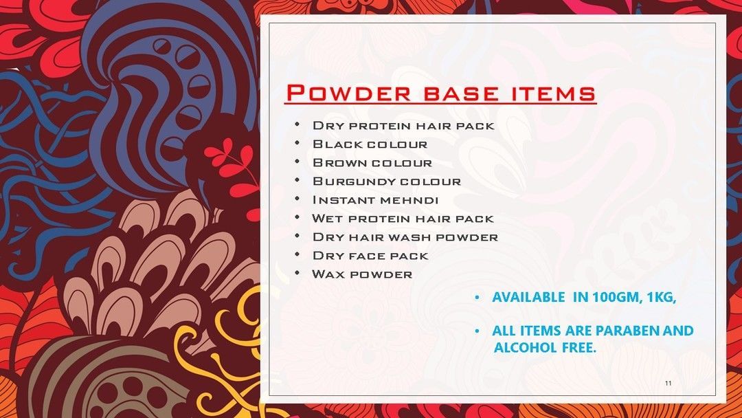 Herbal powder Base items uploaded by business on 4/17/2021
