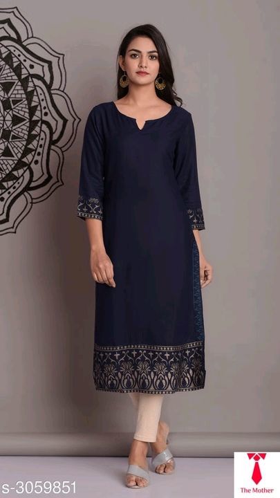Woman printed royan kurti uploaded by business on 4/18/2021