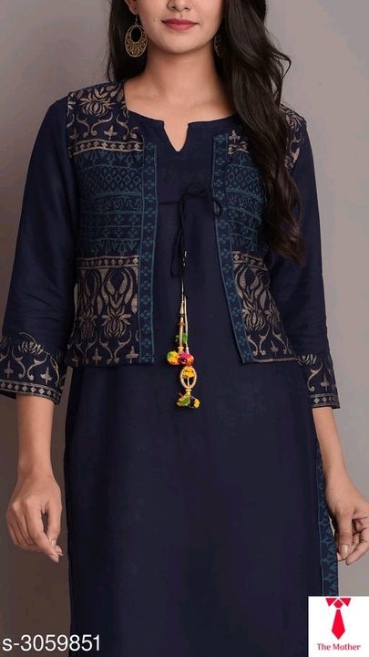 Woman printed royan kurti uploaded by The mother on 4/18/2021