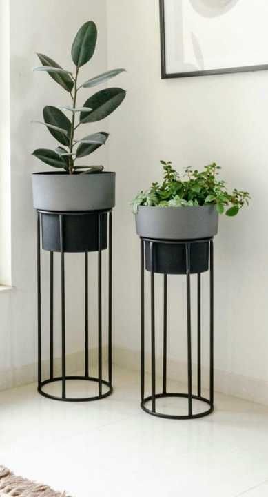 Set of two Metal Pots with stand... Big size Pots uploaded by business on 4/18/2021