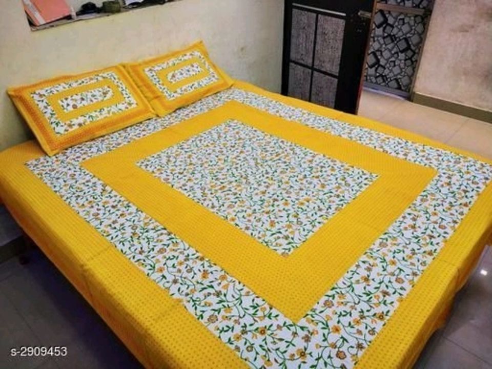 Post image Cotton double bed sheet
Price-500
Free home delivery
Cash on delivery available