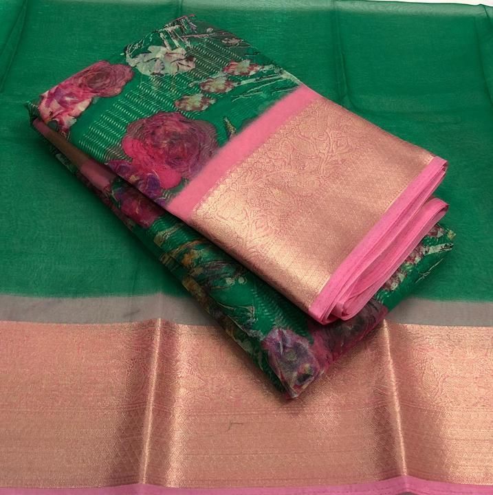 Organza saree uploaded by Le Boutique ™ on 4/18/2021