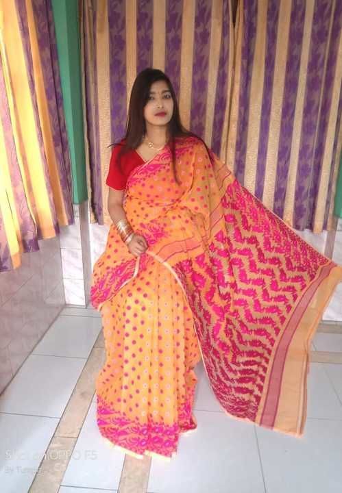 Soft dhakai jamdani saree uploaded by business on 4/18/2021