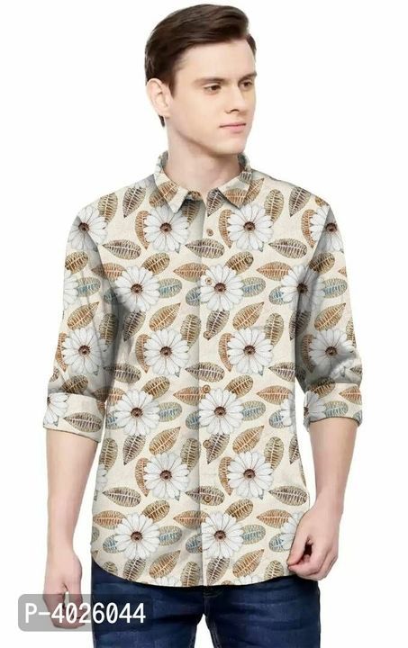 Men's Regular Fit Silk Blend Floral Printed Casual Shirts   uploaded by Fashion store on 4/18/2021