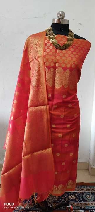 Three piece Banarasi Silk Suit uploaded by CRAZY LOOK CREATIONS on 4/18/2021