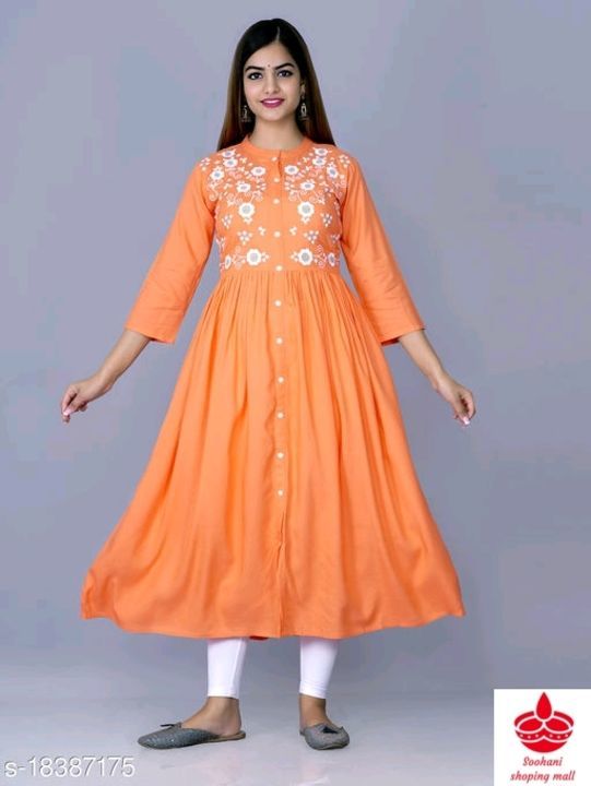 Post image Whatsapp -&gt; https://ltl.sh/zA-N0iBz (+918249605088)
Catalog Name:*Alisha Ensemble Kurtis*
Fabric: Rayon
Sleeve Length: Three-Quarter Sleeves
Pattern: Embroidered
Combo of: Single
Sizes:
S (Bust Size: 36 in, Size Length: 48 in) 
XL (Bust Size: 42 in, Size Length: 48 in) 
L (Bust Size: 40 in, Size Length: 48 in) 
XXL (Bust Size: 42 in, Size Length: 48 in) 
M (Bust Size: 38 in, Size Length: 48 in) 
Free shipping
Rs 517/-
Dispatch: 2-3 Days
Easy Returns Available In Case Of Any Issue
*Proof of Safe Delivery! Click to know on Safety Standards of Delivery Partners- https://ltl.sh/y_nZrAV3