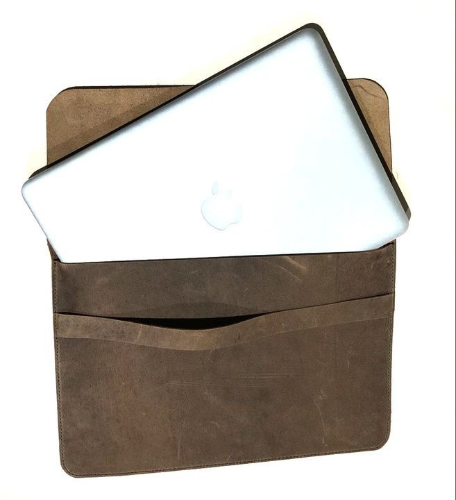 Ascaro cow waxy leather Laptop apple macbook sleeve uploaded by business on 4/18/2021
