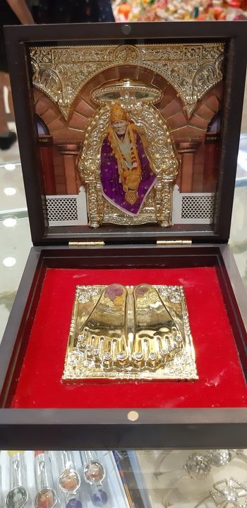 Gold plated Sai Baba dabi uploaded by Sai Vishvas gift shop on 4/19/2021