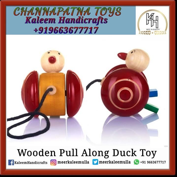 Wooden Pull Along Duck Toy  uploaded by Kaleem Handicrafts  on 4/19/2021