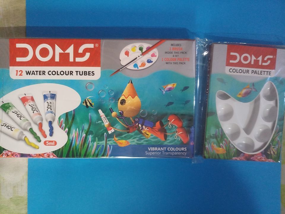 doms water colour tube with free colour plate uploaded by business on 7/27/2020