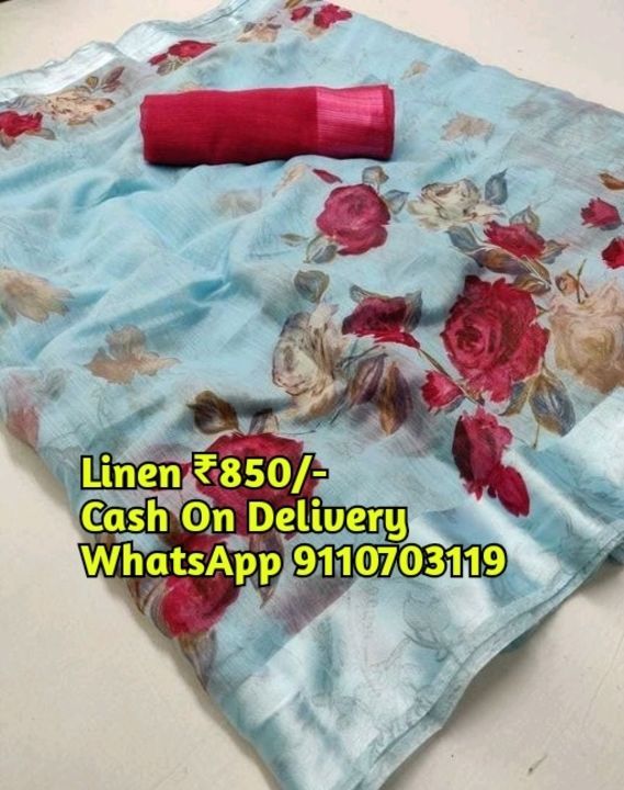 Linen Sarees uploaded by business on 4/19/2021