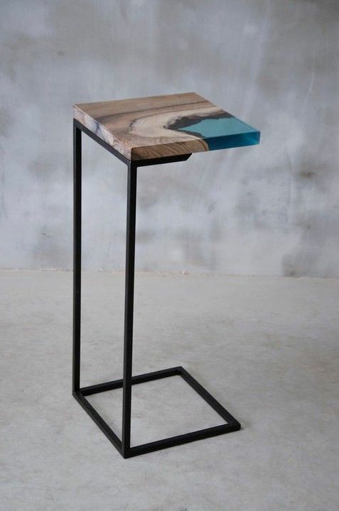 Resin and Wood side table uploaded by business on 4/19/2021