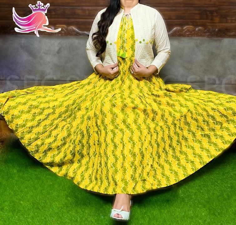 Fashionable Gown with Jacket uploaded by JaipurTrendz on 4/20/2021