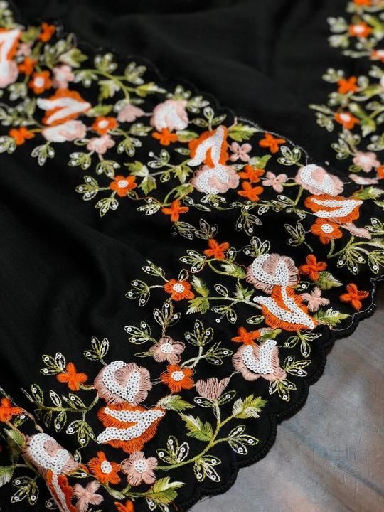 SOFT VICHITRA SILK  (5.50) WITH SEQUINS AND MULTY EMBROIDERY WORK uploaded by Athishaya collections on 4/20/2021