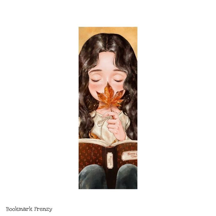 Girl reading book Bookmark uploaded by business on 4/20/2021