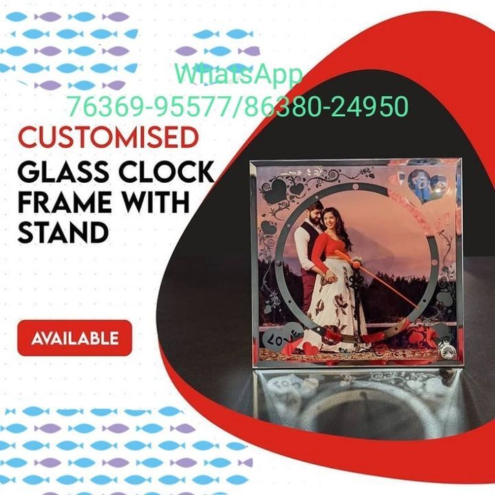 Customized Glass Clock  uploaded by A2z Printing Services  on 4/20/2021