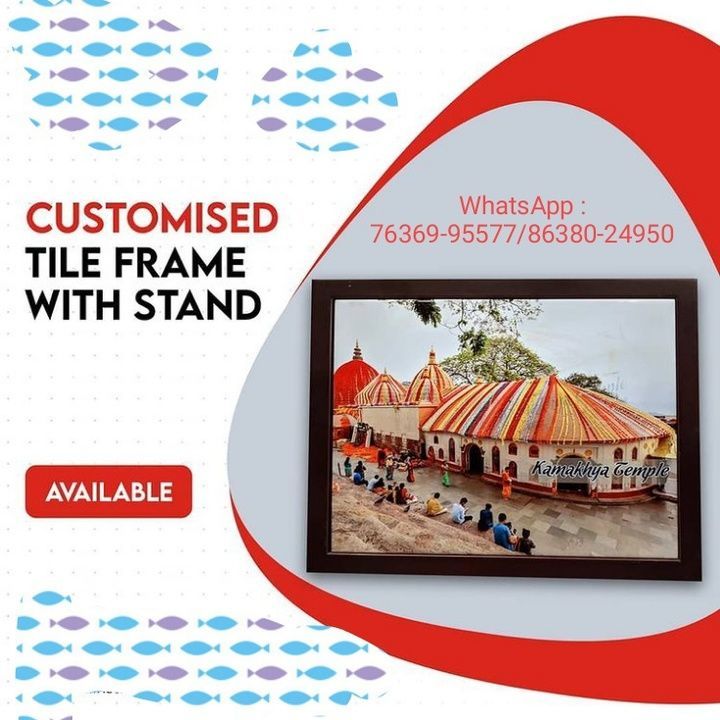 Tiles with wooden frame and stand  uploaded by business on 4/20/2021