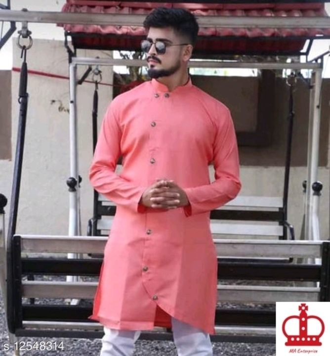 Post image mens cotton blend designer kurtas 
Fabric: Cotton Blend
Sleeve Length: Long Sleeves
Pattern: Solid
Combo of: Single
Sizes: 
XL (Chest Size: 44 in Length Size: 38 in Waist Size: 47 in Hip Size: 45 in) 
L (Chest Size: 42 in Length Size: 37 in Waist Size: 45 in Hip Size: 43 in) 
M (Chest Size: 40 in Length Size: 35 in Waist Size: 43 in Hip Size: 41 in) 
XXL (Chest Size: 46 in Length Size: 39 in Waist Size: 49 in Hip Size: 47 in) 


Country of Origin: India