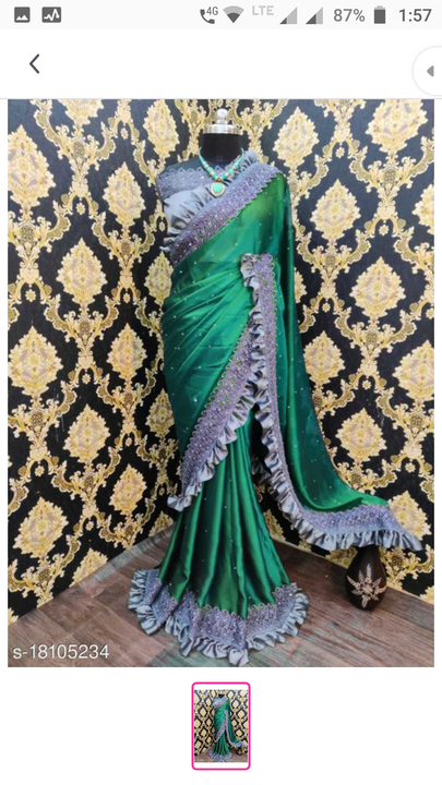Freel work saree uploaded by business on 4/21/2021