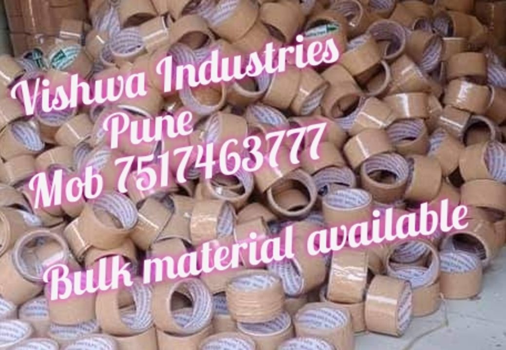 BOPP Transparent Brown Cello Tape uploaded by Vishwa Industries on 4/21/2021