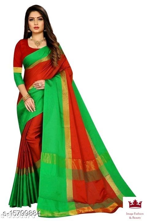 Cotton Blend Daily Wear Sarees uploaded by business on 4/22/2021