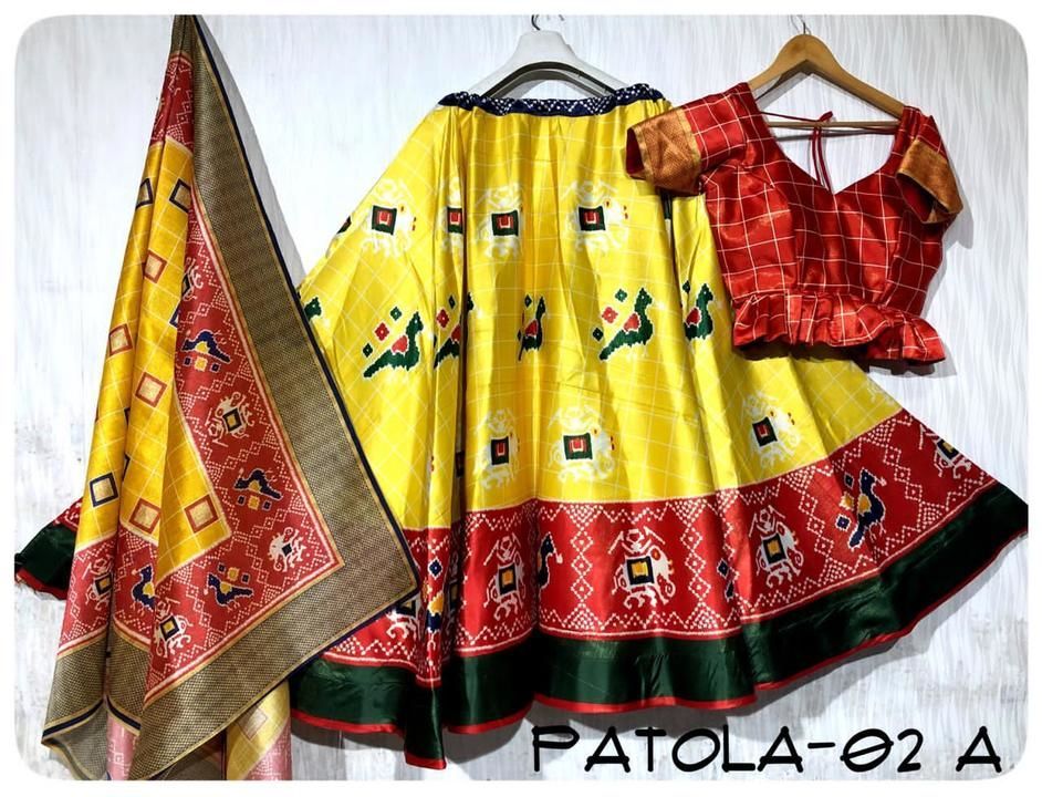 Patola silk Lehnga choli uploaded by Rag creation on 4/22/2021