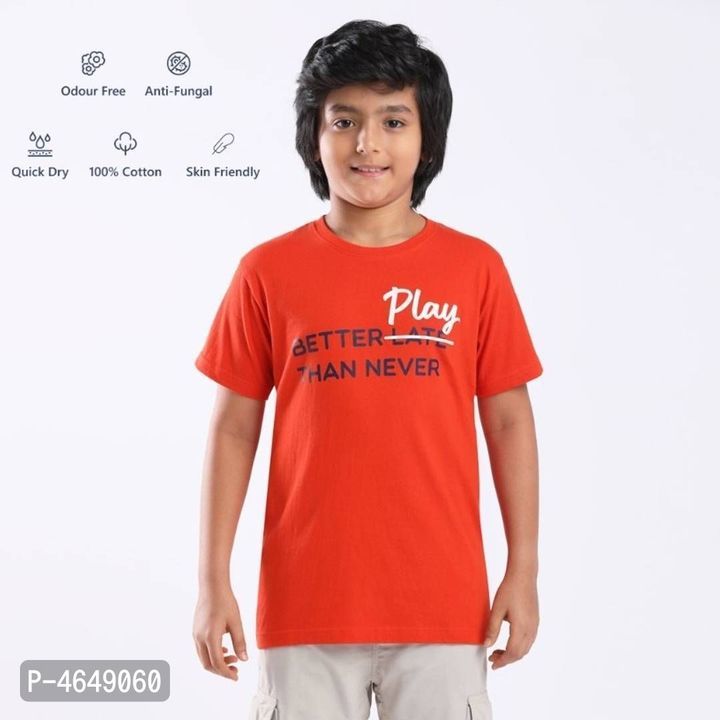 Schoolay Boy's Cotton Stain Repeller T shirt
 uploaded by Fasion Club on 4/22/2021