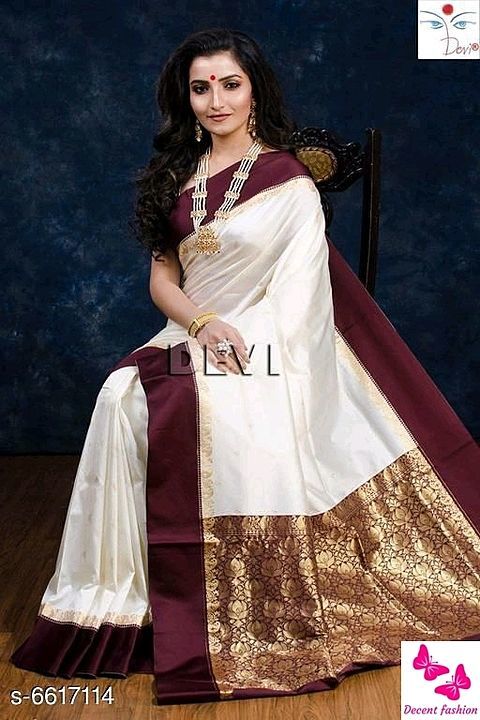 Check out this hot & latest saree 
beautiful Banarasi silk saree.....😍😍😍😍 uploaded by business on 7/28/2020
