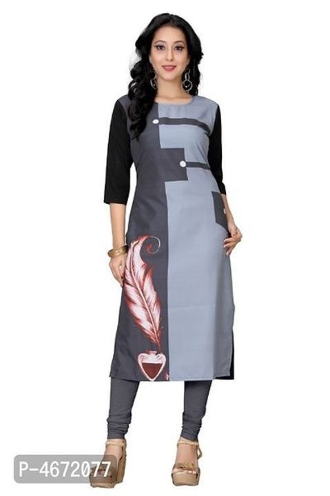 Pretty Printed Crepe Straight Kurtas uploaded by business on 4/22/2021