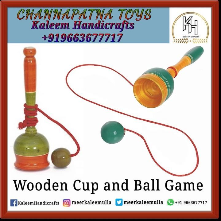 Wooden Cup and Ball Balancing String Game  uploaded by Kaleem Handicrafts  on 4/22/2021