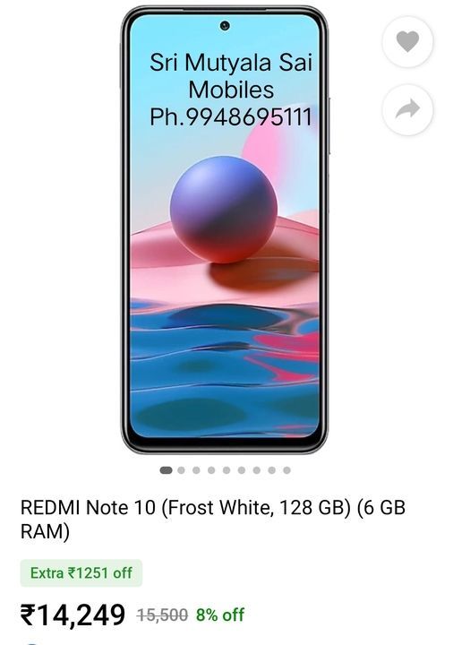 Redmi Note 10 (6GB/128GB) uploaded by business on 4/22/2021