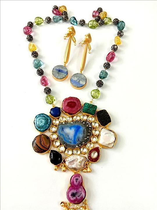 Druzy Stone Necklace uploaded by Phoenix Handicraft on 5/21/2020