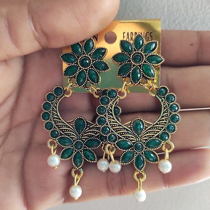 Oxidized earrings uploaded by Jewel Orbs on 7/28/2020