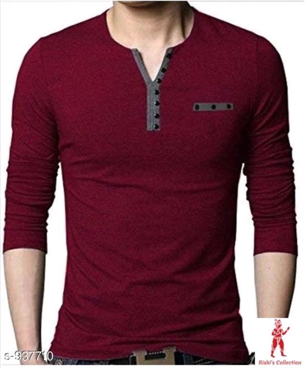 Mens Stylish Cotton Solid T-Shirts uploaded by Rishi's Collection on 4/23/2021