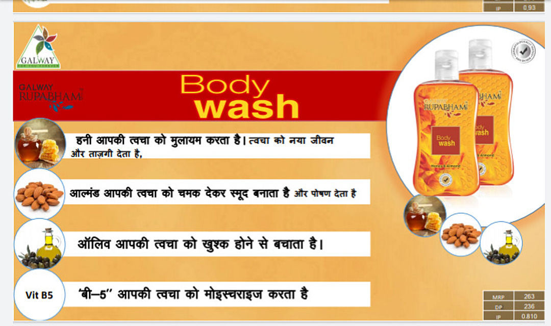 Body Wash Almond and Honey uploaded by Glaze trading India Pvt Ltd on 5/21/2020