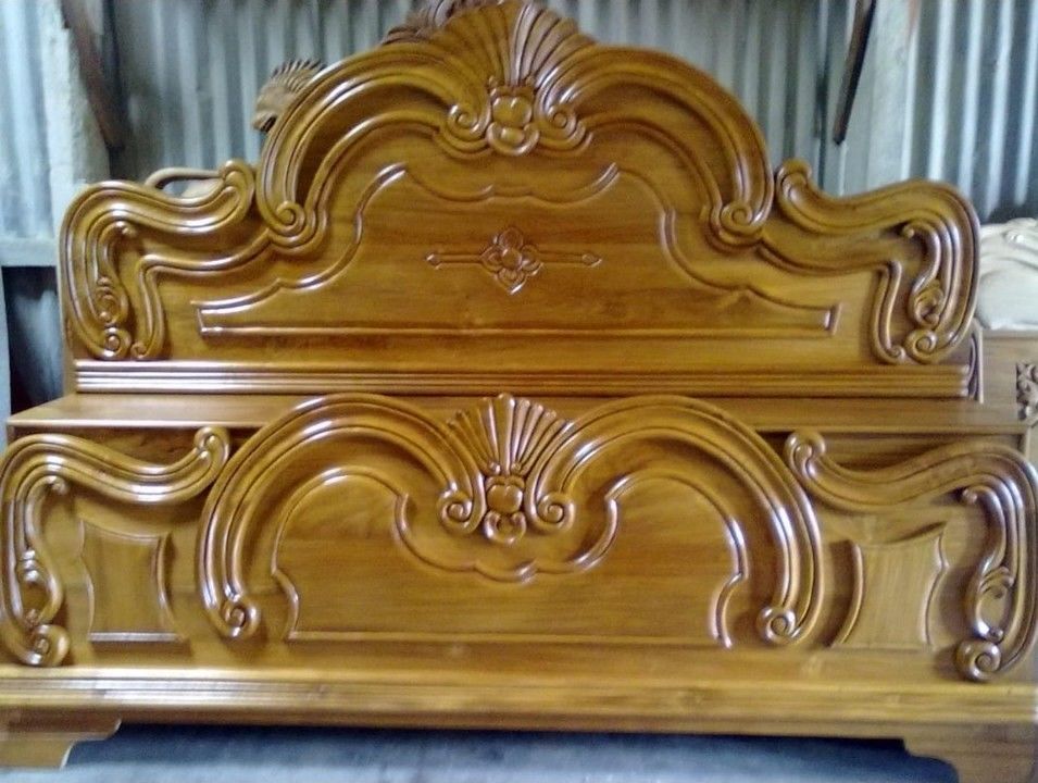 Teak wood indian bed pure  uploaded by business on 4/23/2021