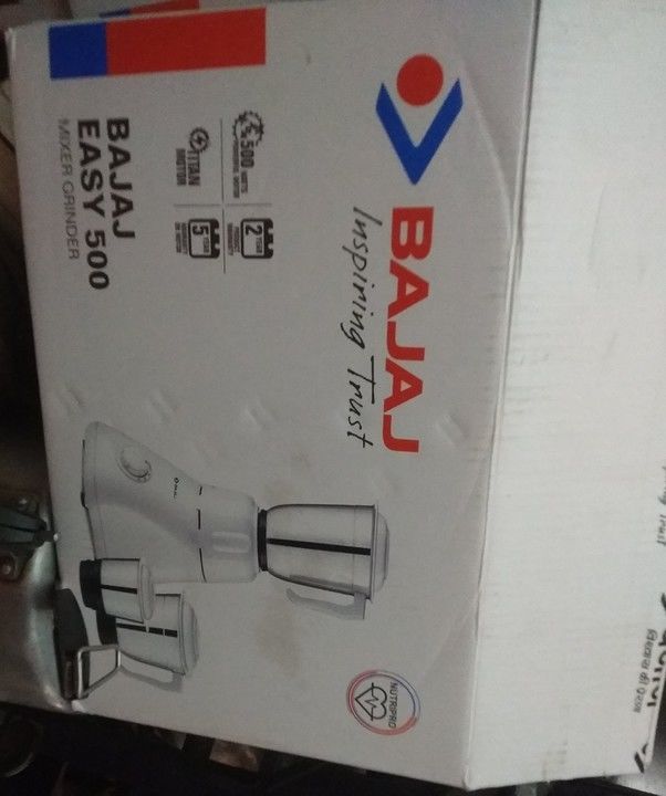 Bajaj easy 500 mixer grinder+3jar uploaded by Kasyakar enterprises on 4/24/2021