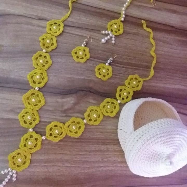 Haldi ceremony necklace set uploaded by business on 4/24/2021