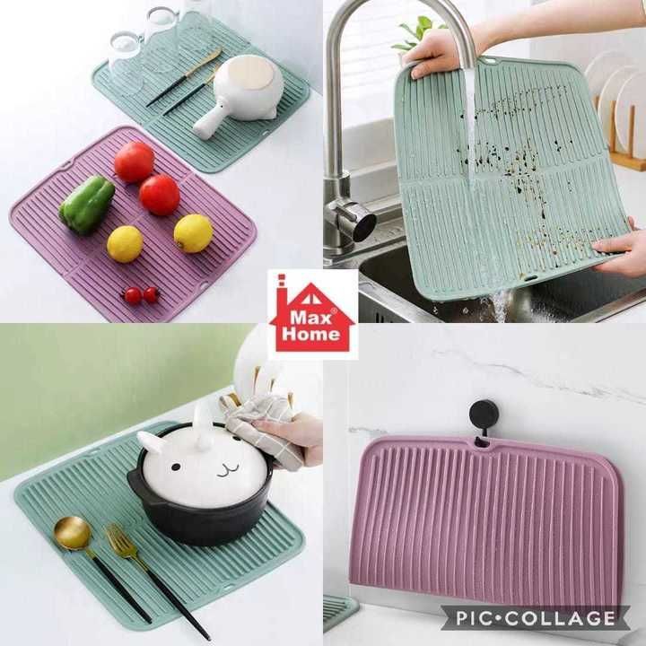 Post image Drain Large Table Mat Dining Insulation Sillicone Non-slip Heat Resistant Pads Kitchen Sink Mat Dishes Cup Dry Mat Rack rate.450+ship
