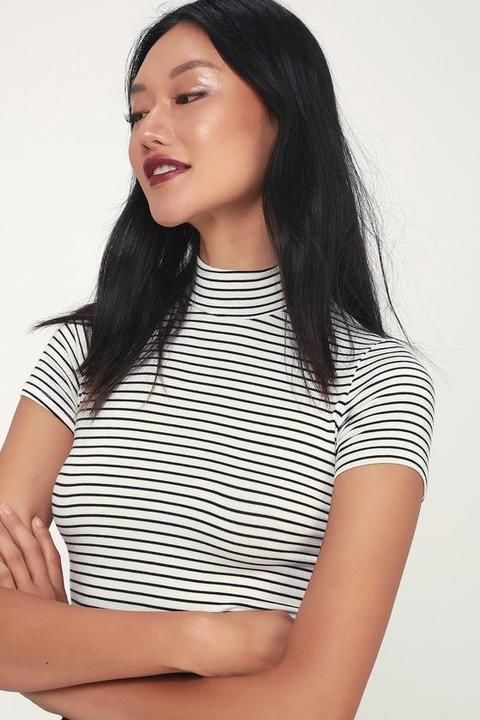 Stripes mock neck top!
 uploaded by Shoppers drug store on 4/24/2021