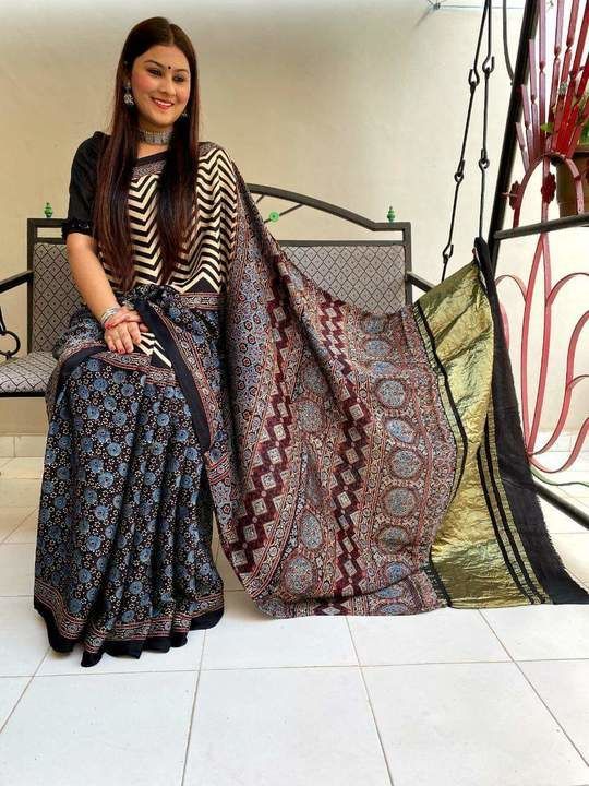 Modal lagdi border saree uploaded by business on 4/24/2021