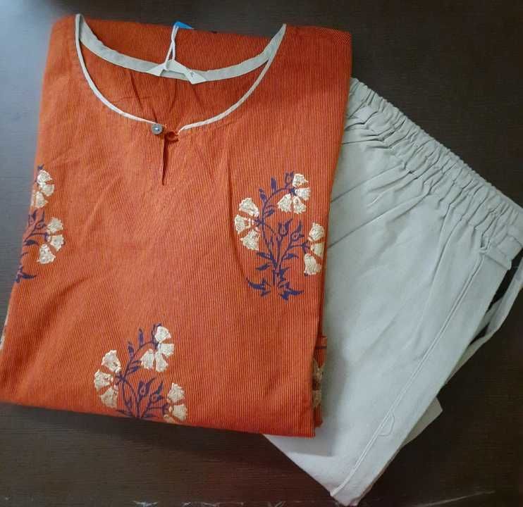 Kurti with palazzo  uploaded by business on 4/24/2021