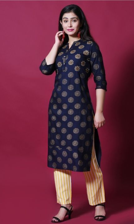 Kurti with palazzo  uploaded by S P COLLECTION  on 4/24/2021