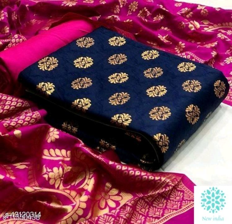 Banarasi silk suit uploaded by business on 4/24/2021
