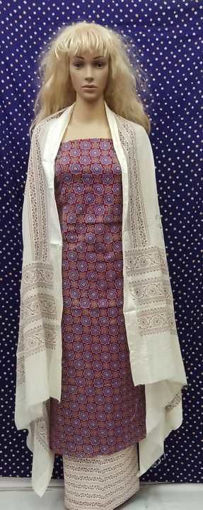 Ajrakh dress material uploaded by Asiaan on 4/24/2021